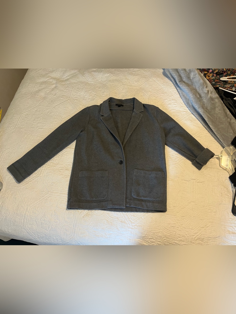 J. Crew Heather Gray Knit Cardigan